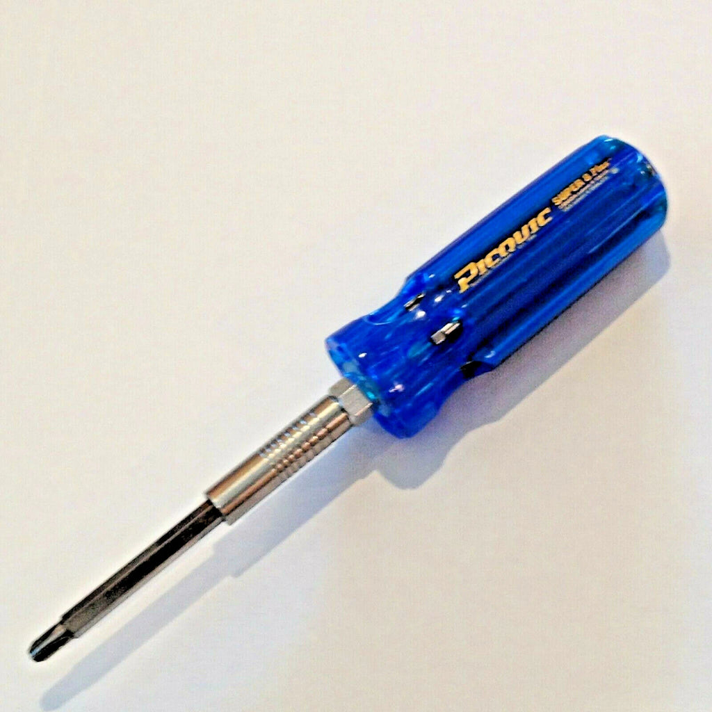 PICQUIC SUPER 8 Plus Screwdriver Multi-Bit Driver - 7 Hex Bits 98881B Bulk