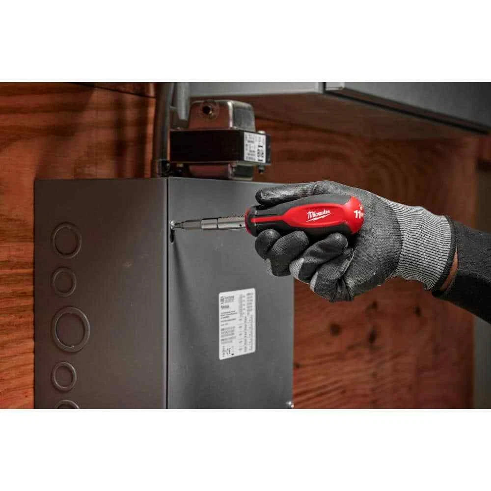 11-In-1 Multi-Tip Combination Screwdriver with Square Drive Bits