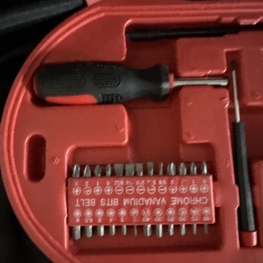 Trades Pro Screwdriver Set Flat Hex Philips Pozi Trox Bits tip Holder Case