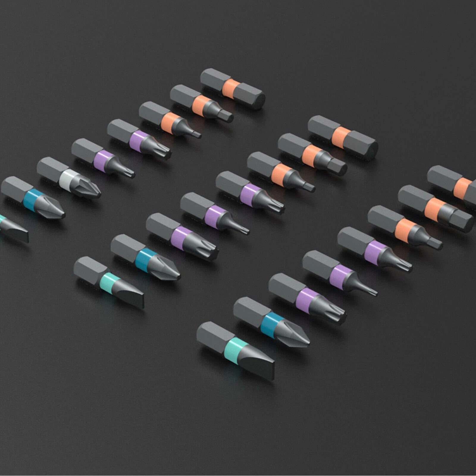 DUKA 24 in 1 Multi-Purpose Ratchet  Screwdriver Bits Set DIY Toolbox C1W6wgNE