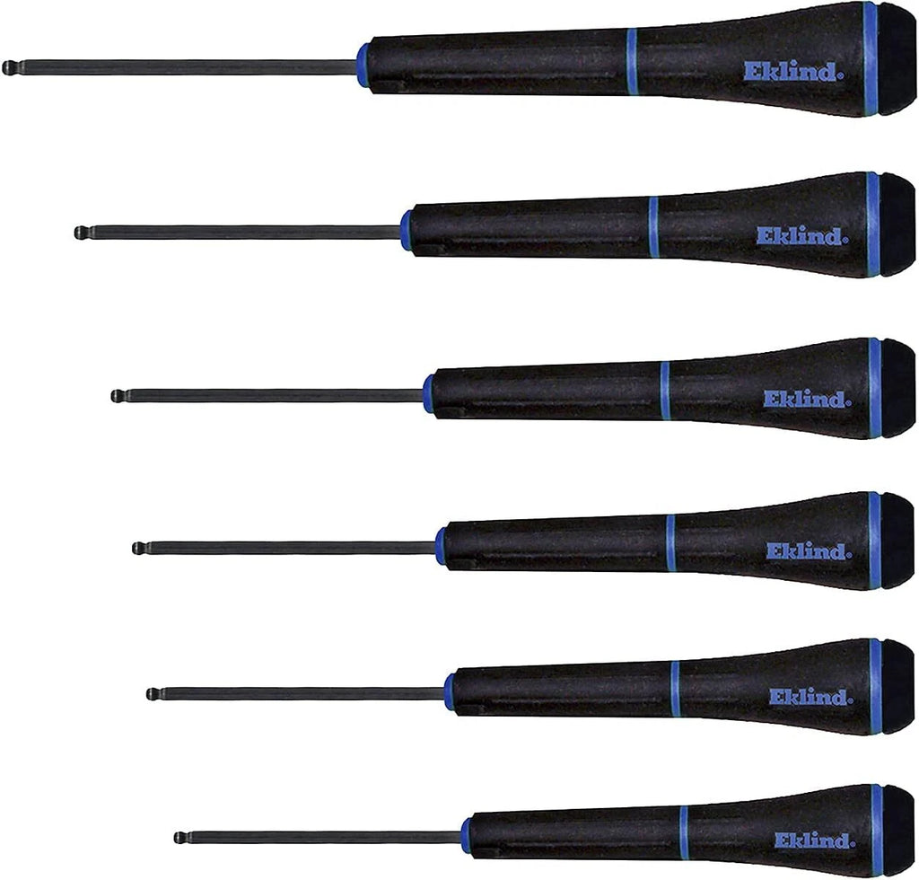 EKLIND 92600 PSD Ball-Hex allen Precision Screwdriver - 6pc set Metric MM sizes