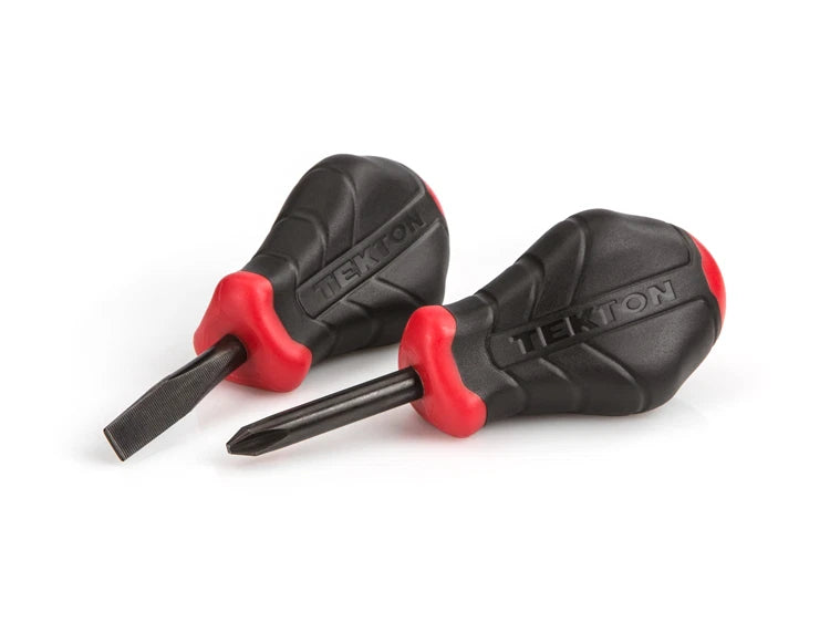 Stubby High-Torque Black Oxide Blade Screwdriver Set, 2-Piece (#2, 1/4 in.)