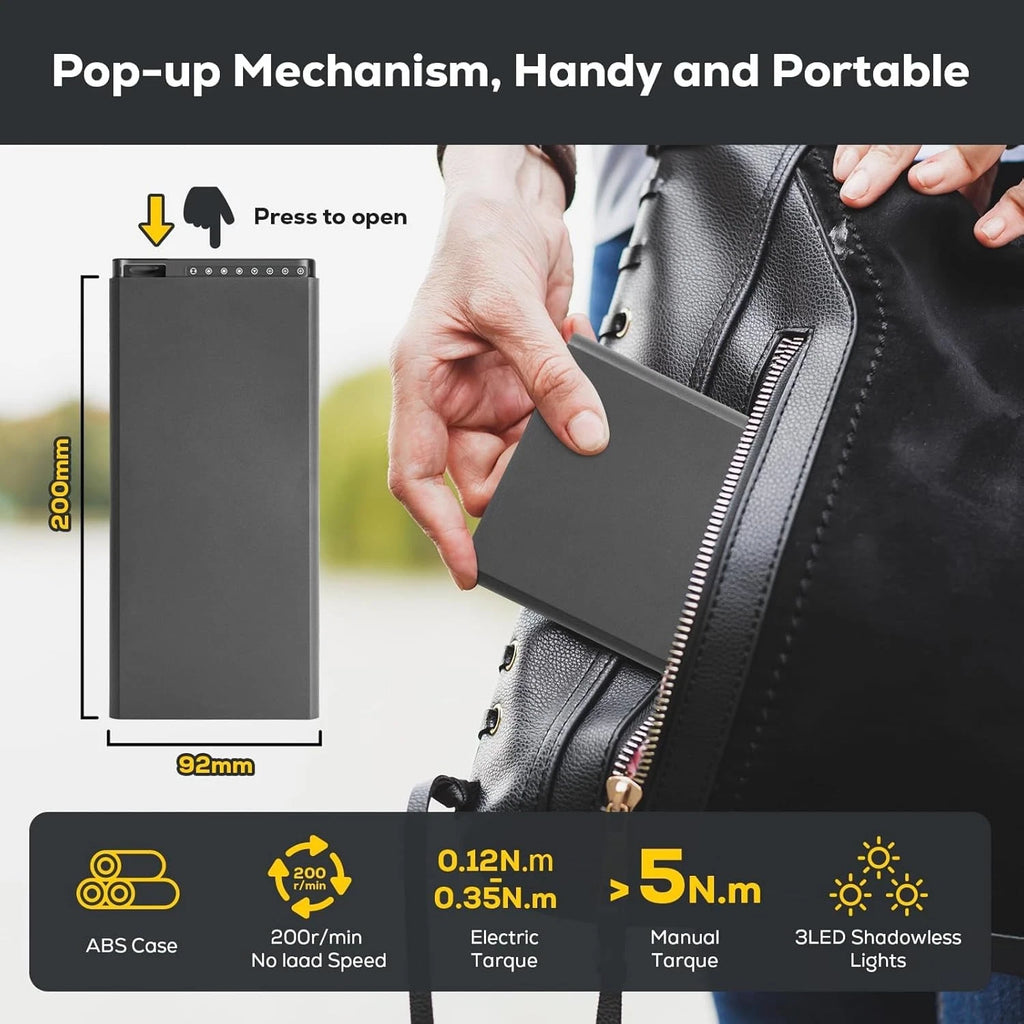 Mini Cordless Electric Screwdriver Set 68-in-1 | Rechargeable Precision Torqu...