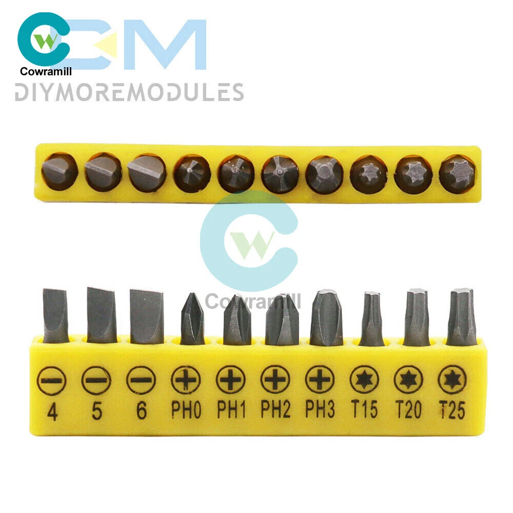 Dual Head L-shaped Socket Wrench 1/4" 6.35mm Screwdriver Bits Kit Bit Drill Set