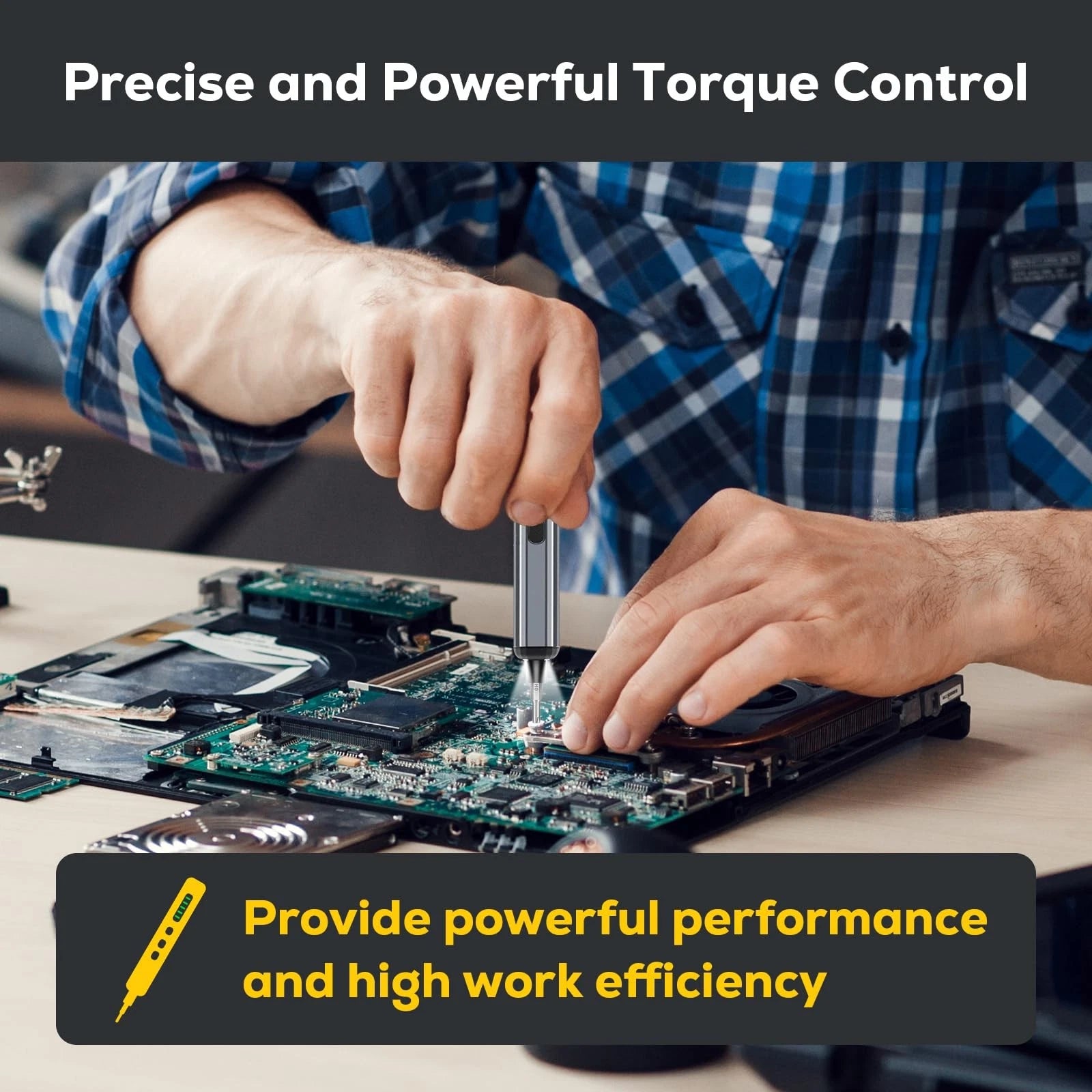 Mini Cordless Electric Screwdriver Set 68-in-1 | Rechargeable Precision Torqu...