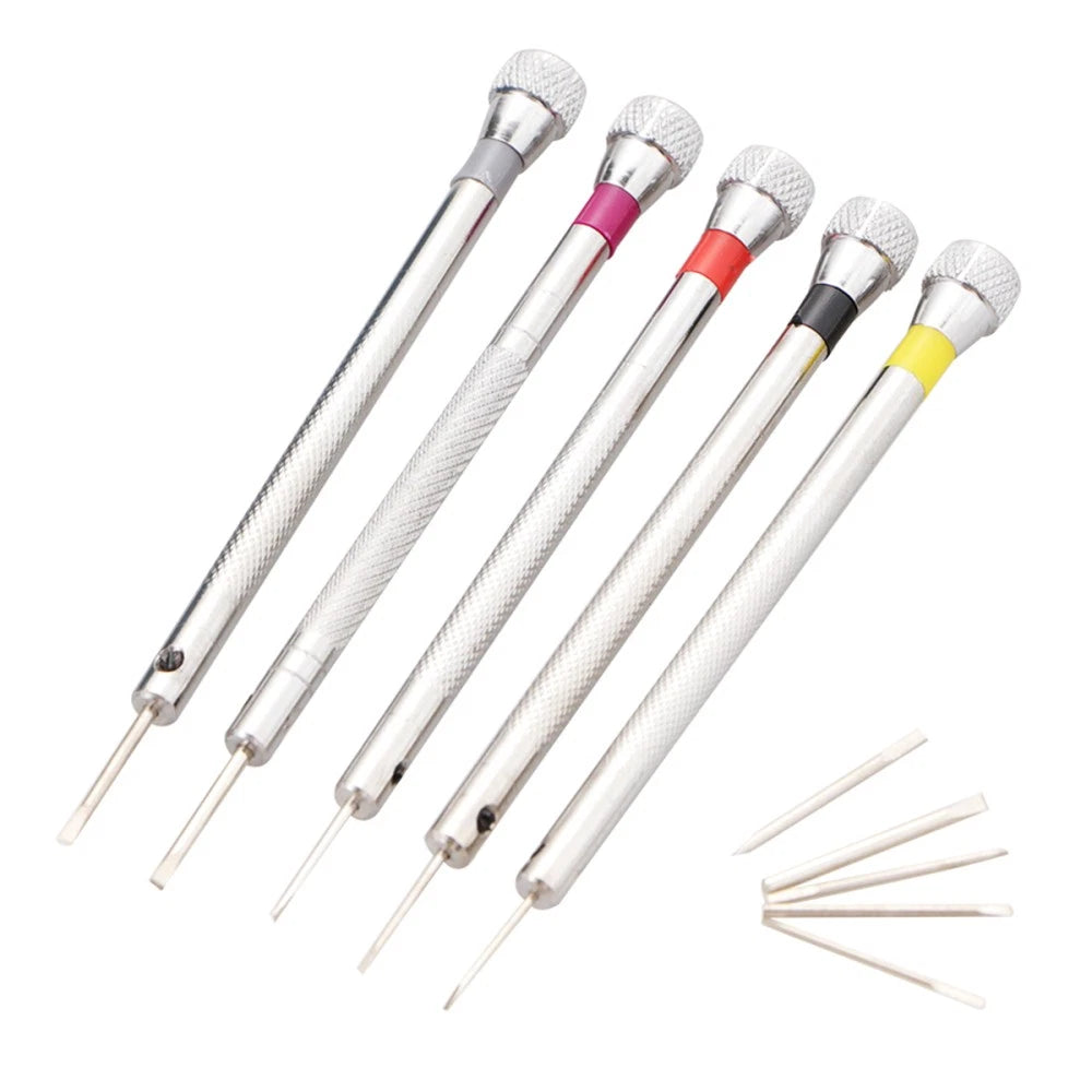 5 Pcs Small Screwdriver Set Watch Repair Tool Screws Sunglasses Kit