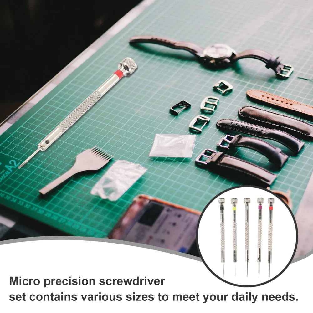 Flat Screwdriver Set Watch Repair Kit Eye Glass Repairing Eyeglass