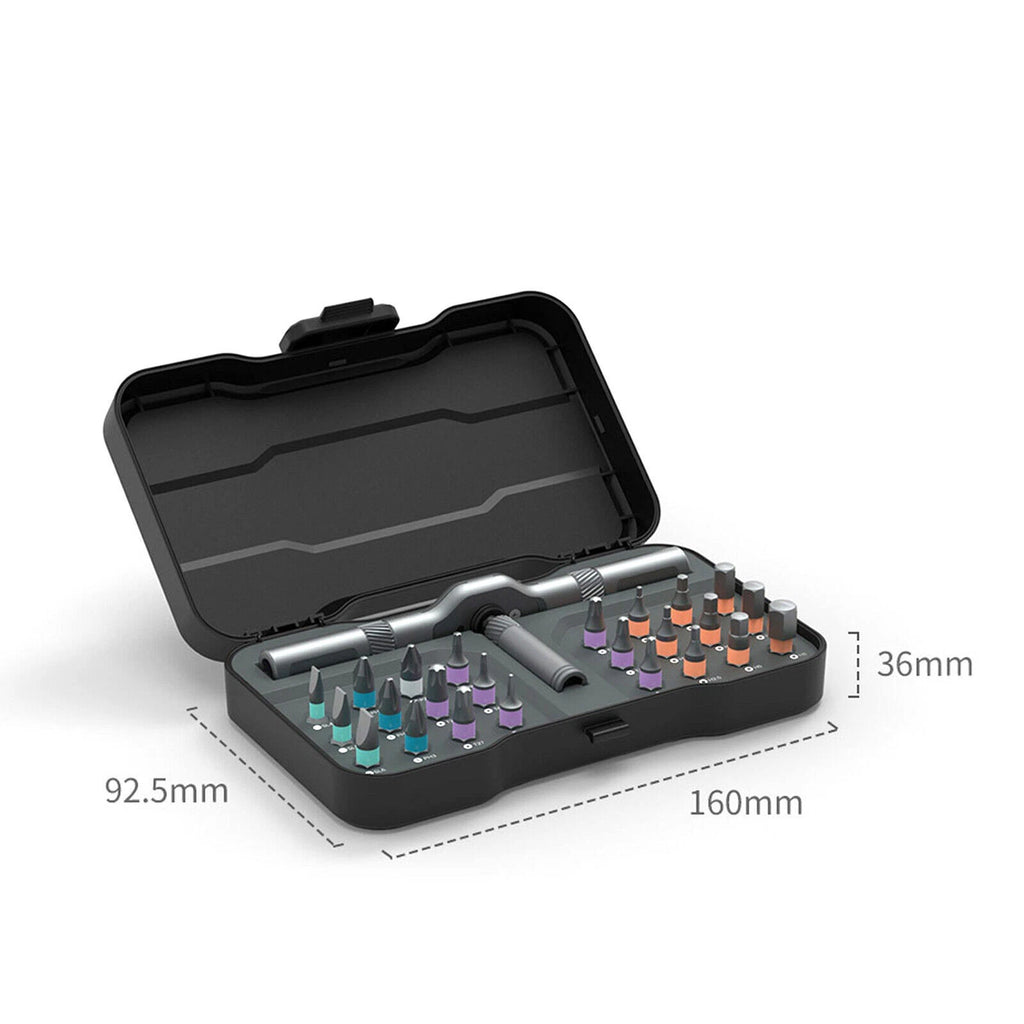 DUKA 24 in 1 Multi-Purpose Ratchet  Screwdriver Bits Set DIY Toolbox C1W6wgNE