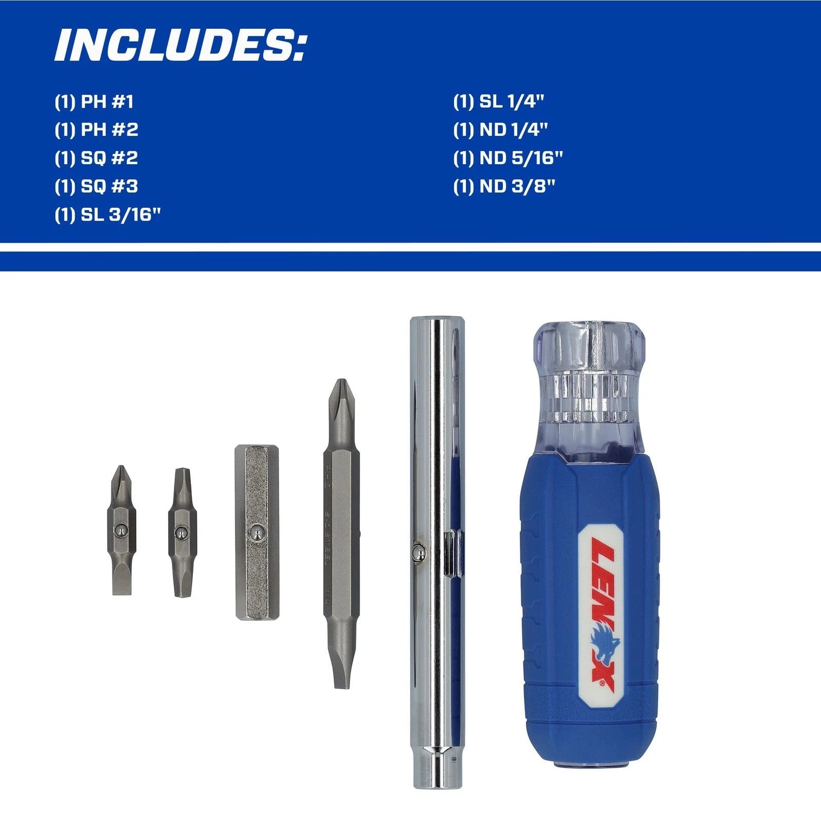 LENOX 9-In-1 Multi-Bit Screwdriver (LXHT68000)