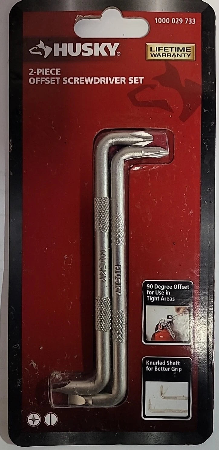 NEW!! HUSKY Husky Offset Screwdriver (2-Pack)