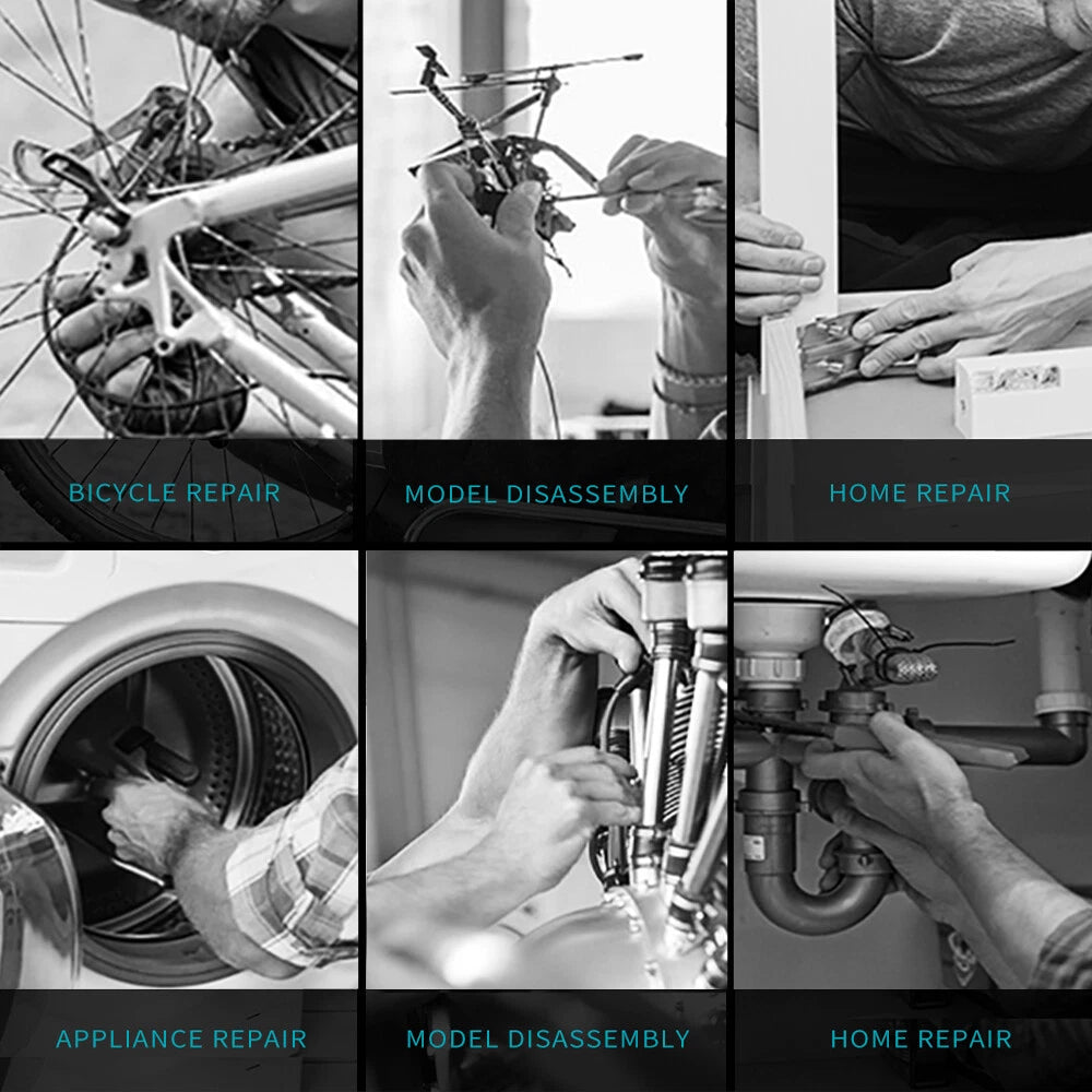 Polycarbonate and Alloy Steel Mini Ratchet and Screwdriver Set 41-Pieces B9