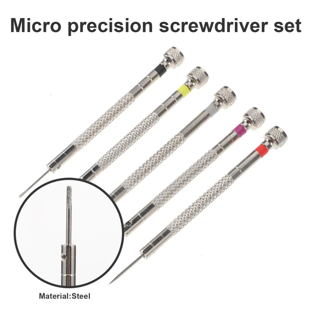 Flat Screwdriver Set Watch Repair Kit Eye Glass Repairing Eyeglass