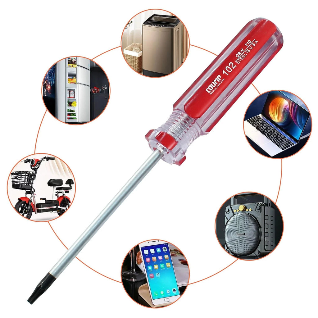T10 Torx Screwdriver, Magnetic Screwdriver Star Security Screw Driver for Comput