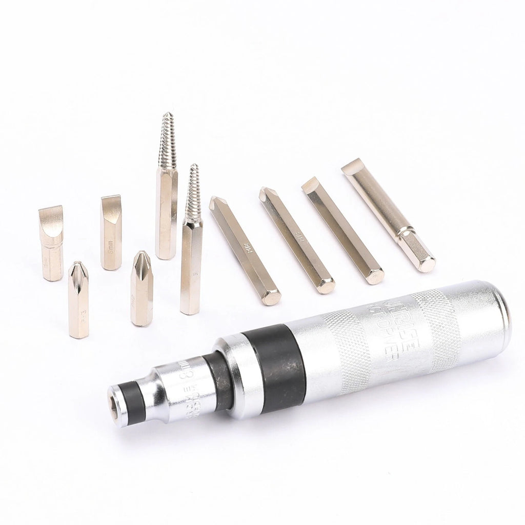12pcs Impact Screwdriver Set Industrial Grade Metric Bits Screw Extractor Tool