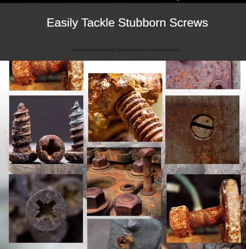 Impact Screwdriver Set Portable Heavy Duty Shockproof Screwdriver Chisel Tool