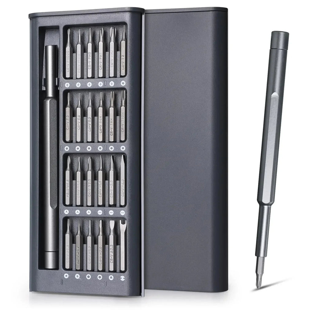 25-in-1 Precision Screwdriver Set – Magnetic Bits for iPhone, PC, Watch