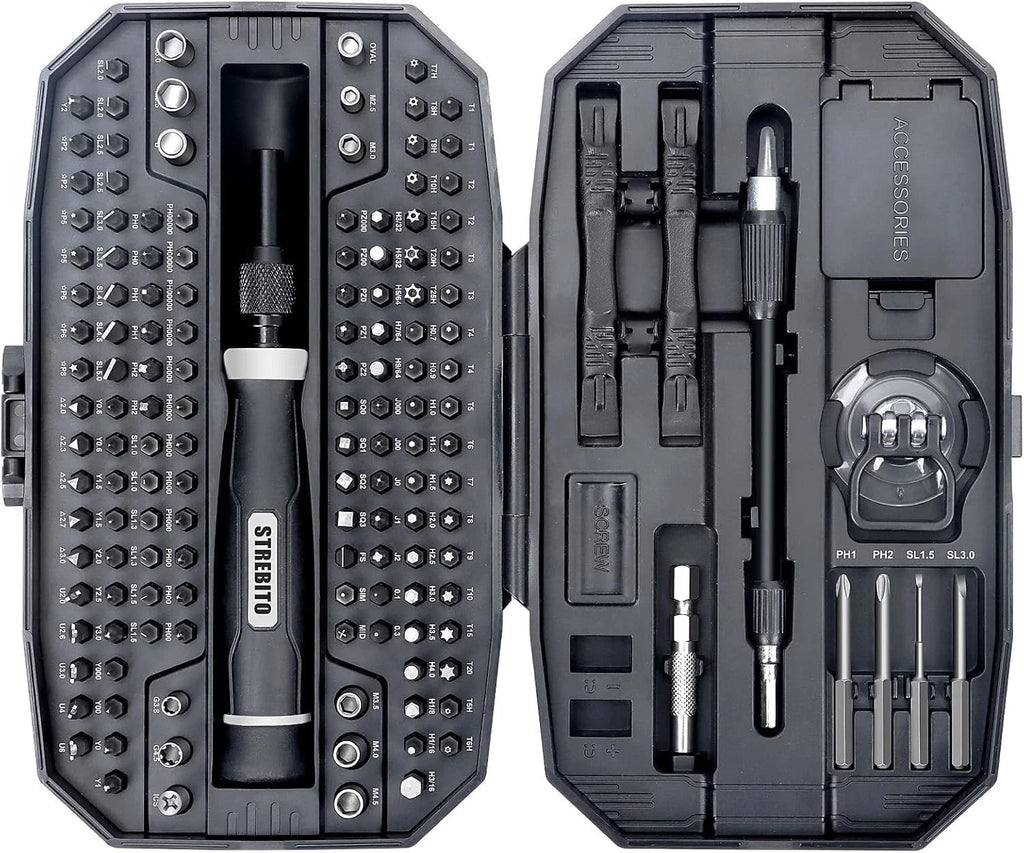 Pro-Grade 153-in-1 Screwdriver Kit with Ergonomic Grip & Case for Gadgets