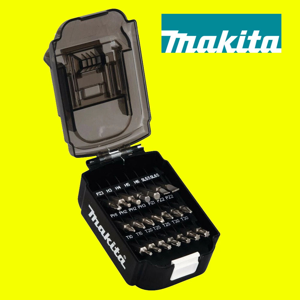 Makita B-68323 21 Piece Screw Bit Set In A Battery Shaped Case - NEW