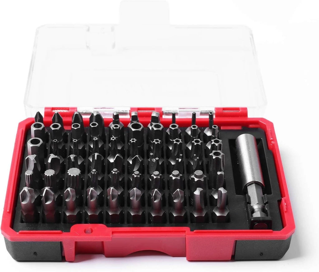Security Bit Set 61-Piece S2 Steel Home Automotive Aerospace Durable Case