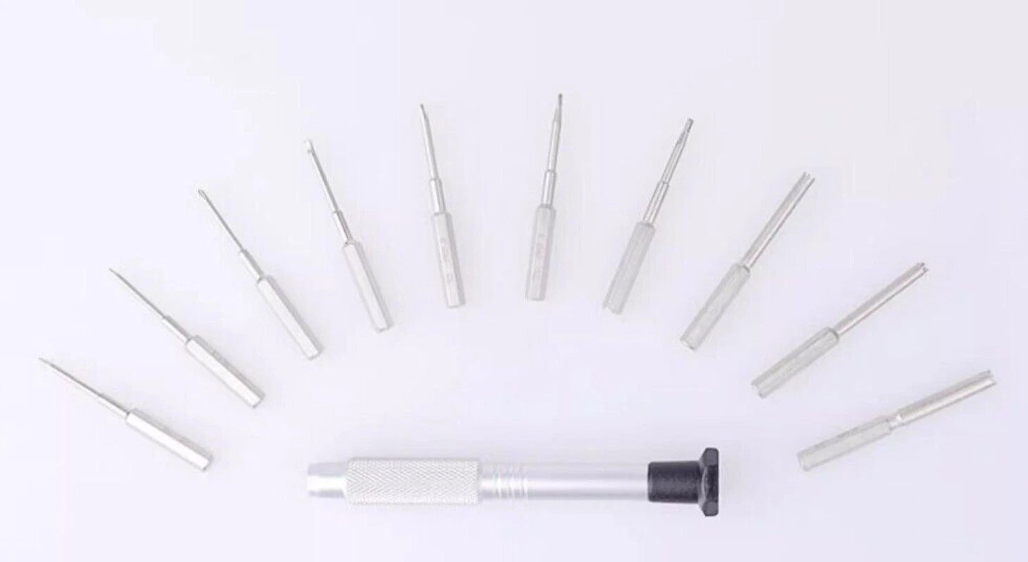10 in 1 Eyeglass Screwdriver Set Straight / Phillips Screwdrivers Screwdrivers
