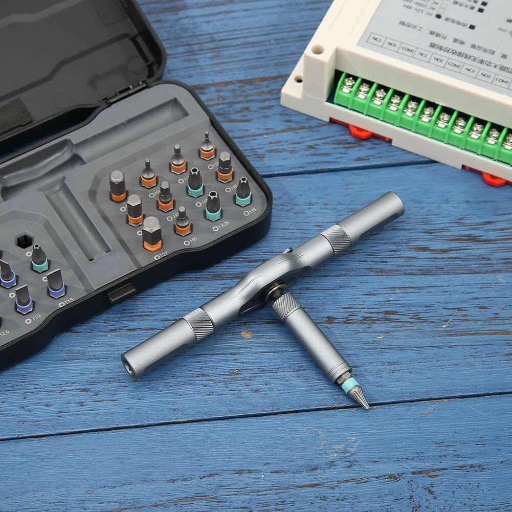24 IN 1 Multi-Purpose Ratchet Wrench Screwdriver Magnetic Repair Bits Tool Set