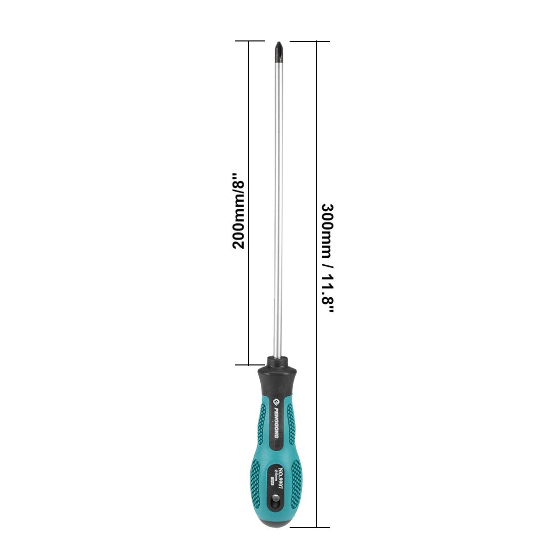 #1 Phillips Screwdriver 8" Round Shaft Non Slip Comfortable Handle