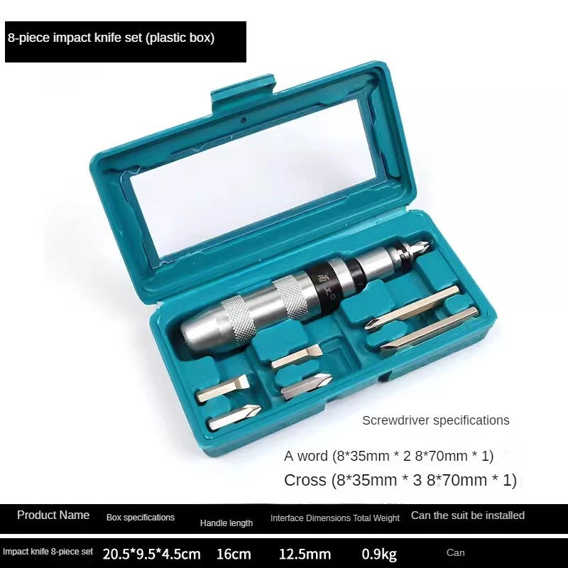 Impact Screwdriver Set Portable Heavy Duty Shockproof Screwdriver Chisel Tool