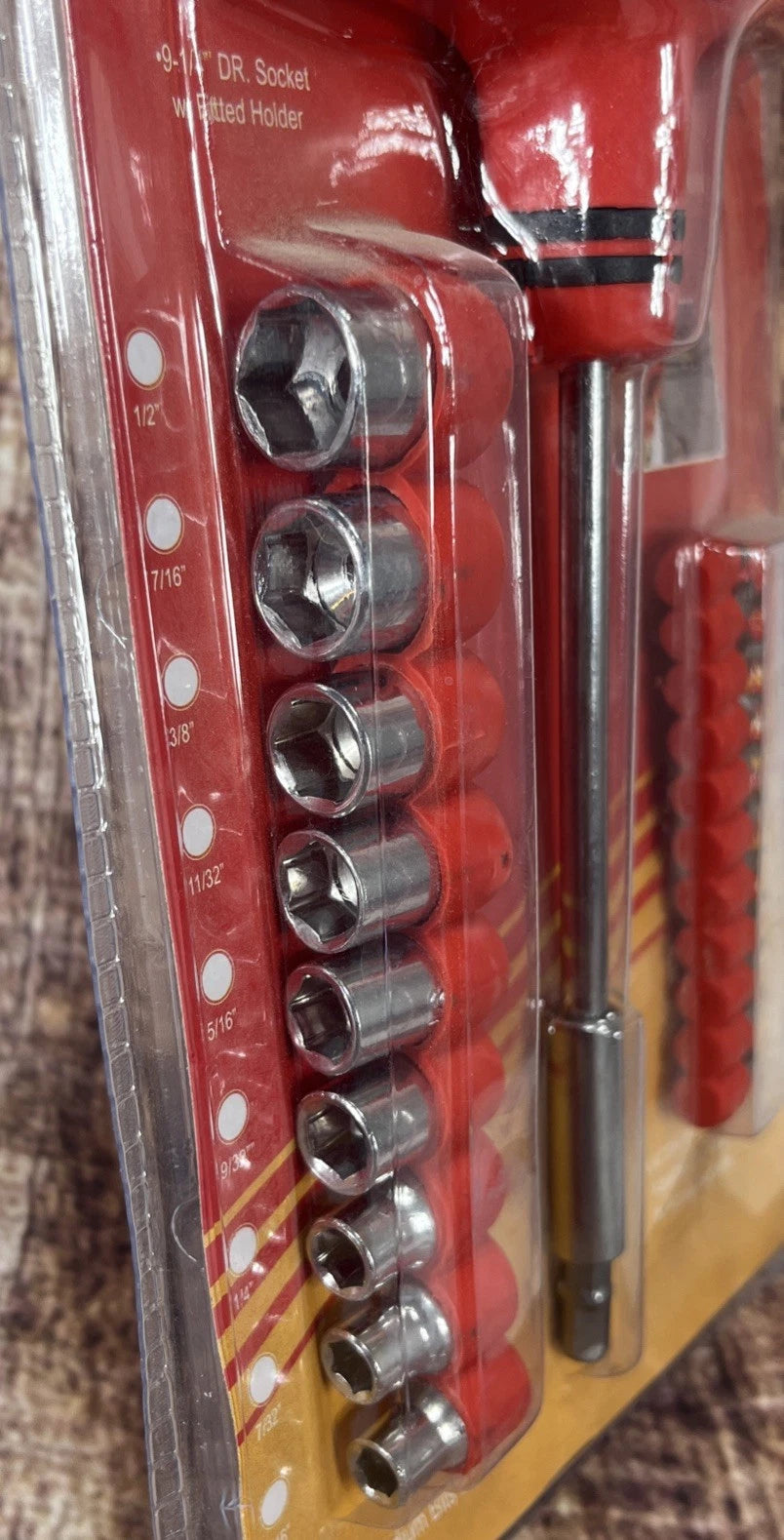 New Tool Cache T-Bar Driver 24 pc set Chrome Vanadium Sockets And Popular Bits