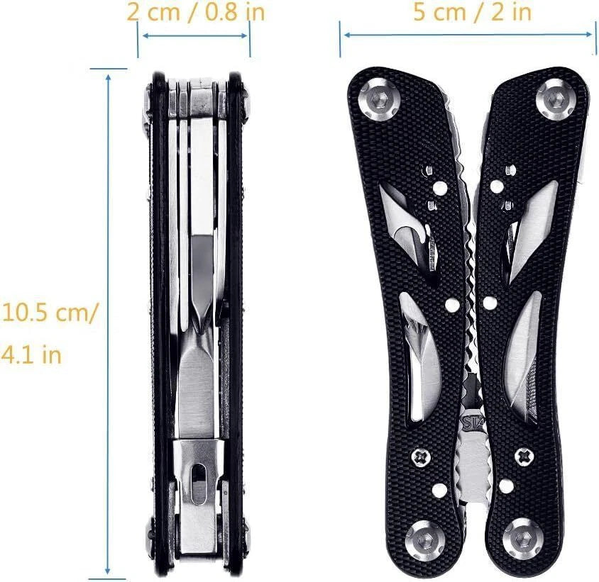 Multitool Pliers Set Stainless Steel Screwdriver Tool with 11 Screwdriver Bits