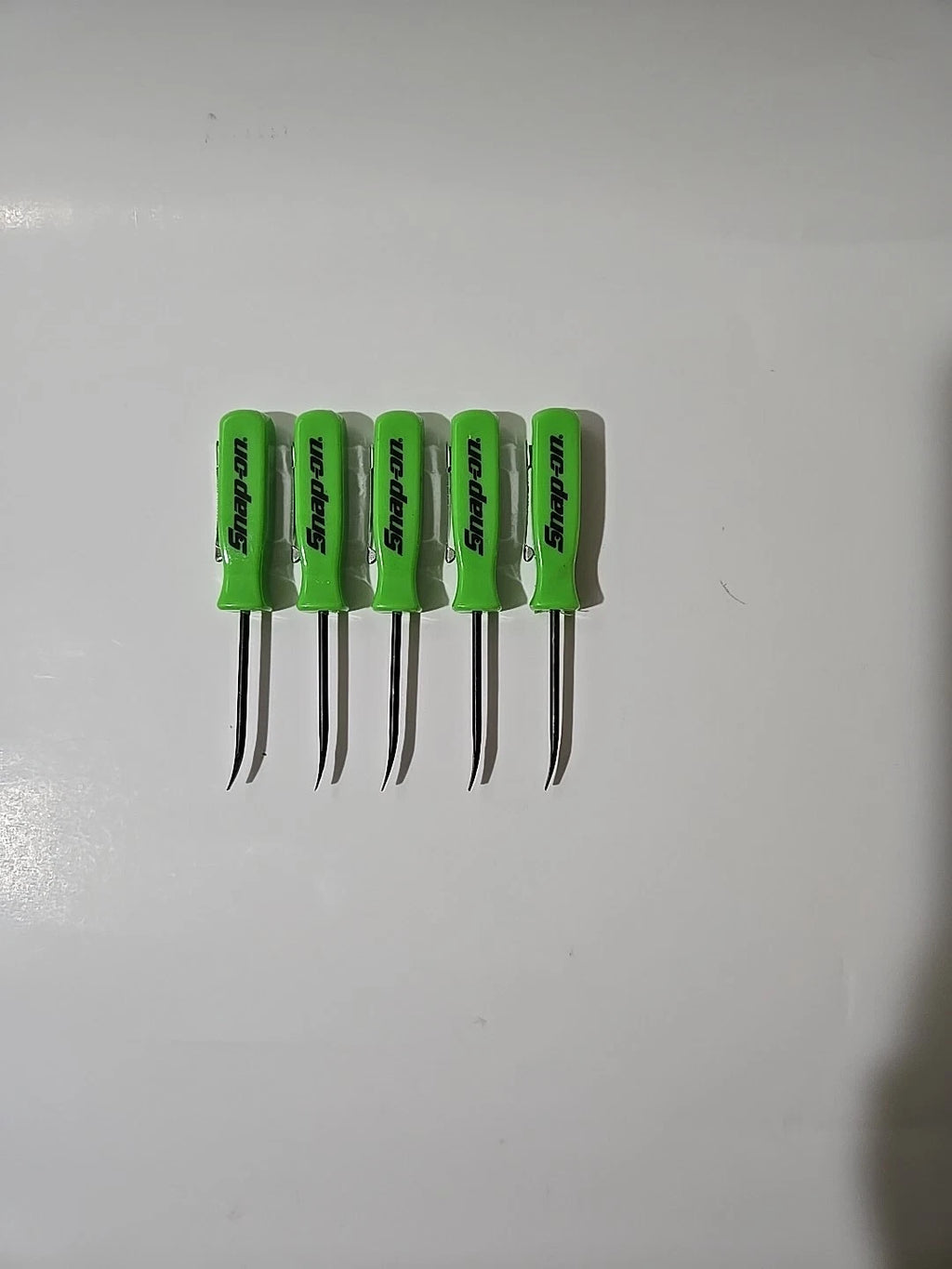 5X Green Snap on tools Promo PRY BAR screwdrivers per order pocket Clip NEW+GIFT