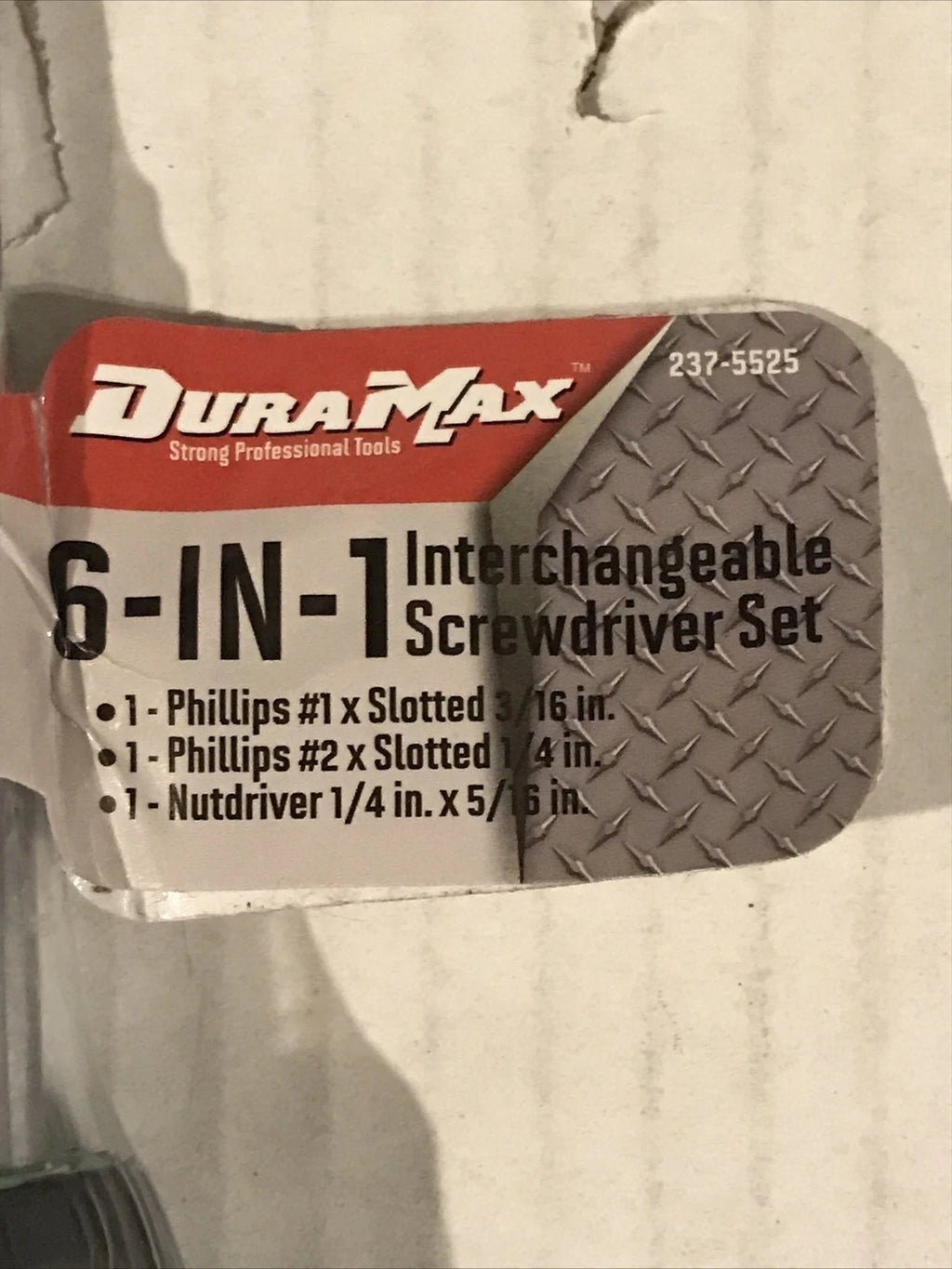Dura Max 6 in 1 Interchangeable Screwdriver New Phillips Nutdriver (2-FD-53)