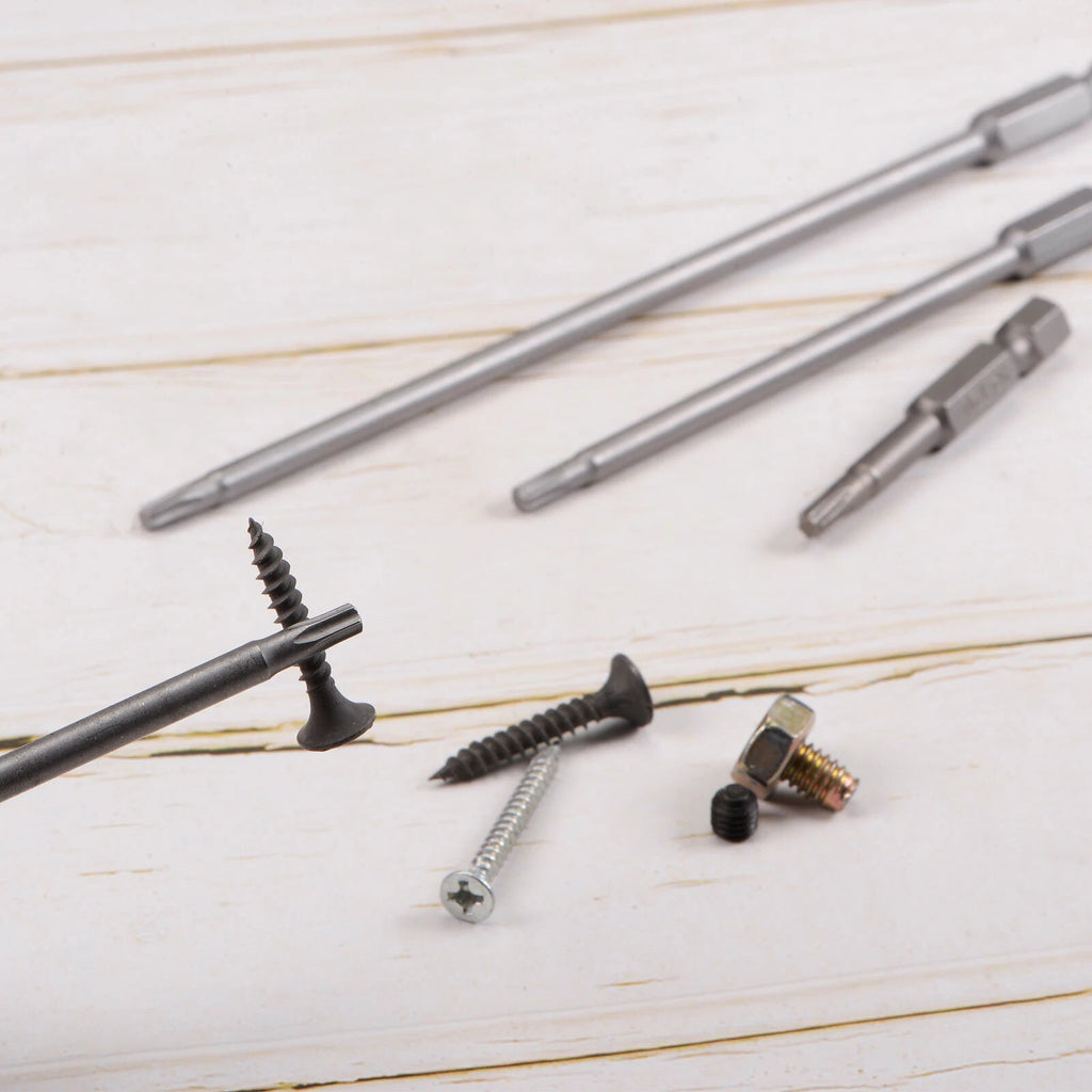 12PCS T5-T40 Torx Security Screwdriver Bit Set S2 Steel Tamper Proof Bit 2" Long