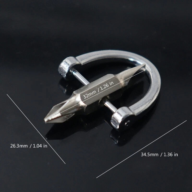 Reliable Keychain Screwdriver Set With Tip For Portability Easy Access Anywhere