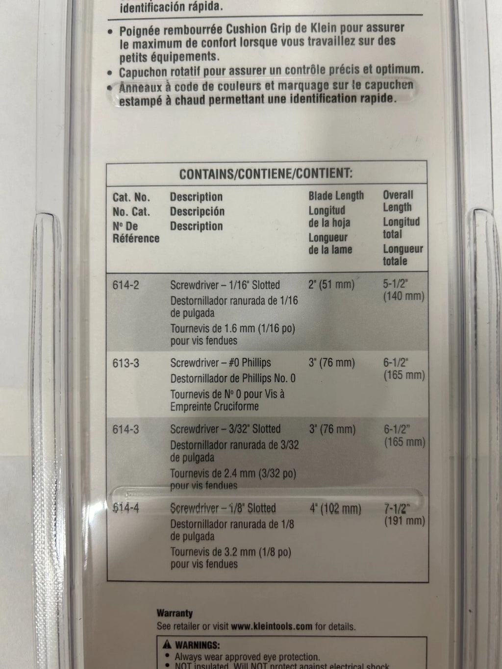 Klein Tools 4-Piece Electronics Screwdriver set 85613