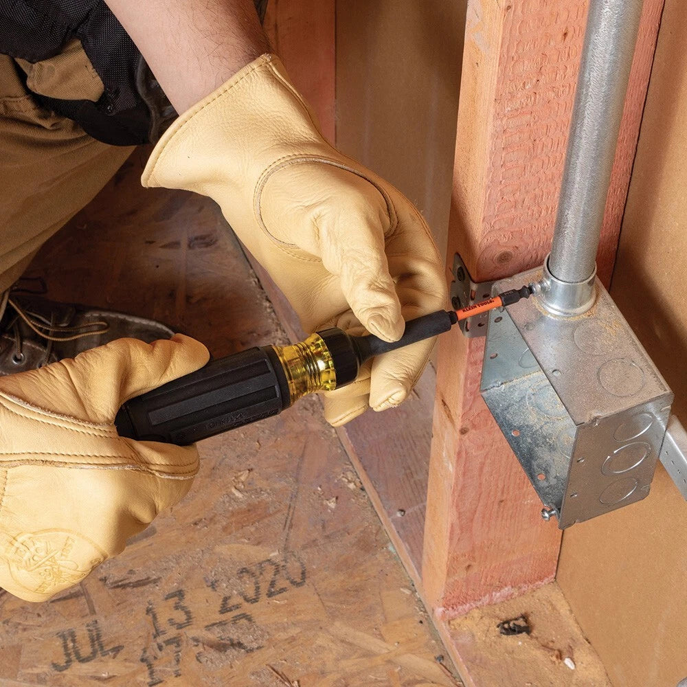 Klein Tools 32315HD 15-in-1 Ratchet Impact-Rated Multi-Bit Torsion Screwdriver