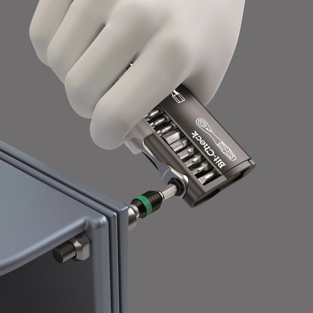 Wera Bicycle Set 3 Zyklop Mini Ratchet Bit Set 1/4" Drive Metric 05004172001