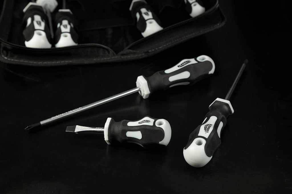 Xp 10 Piece Slotted & Phillips Screwdriver Set Plus Zippered Carrying Bag Precis