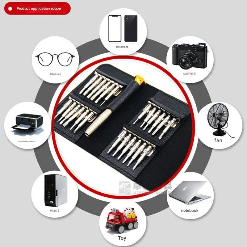 For Macbook Air Macbook Pro Repair Tool Kit w/ 1.2mm Pentalobe Screwdriver 25pc