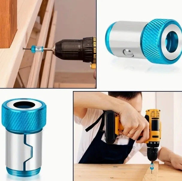 SET OF 3 MULTI COLOURED MAGNETIC RING SCREW HOLDERS FOR DRILL BITS PICK UP TOOL