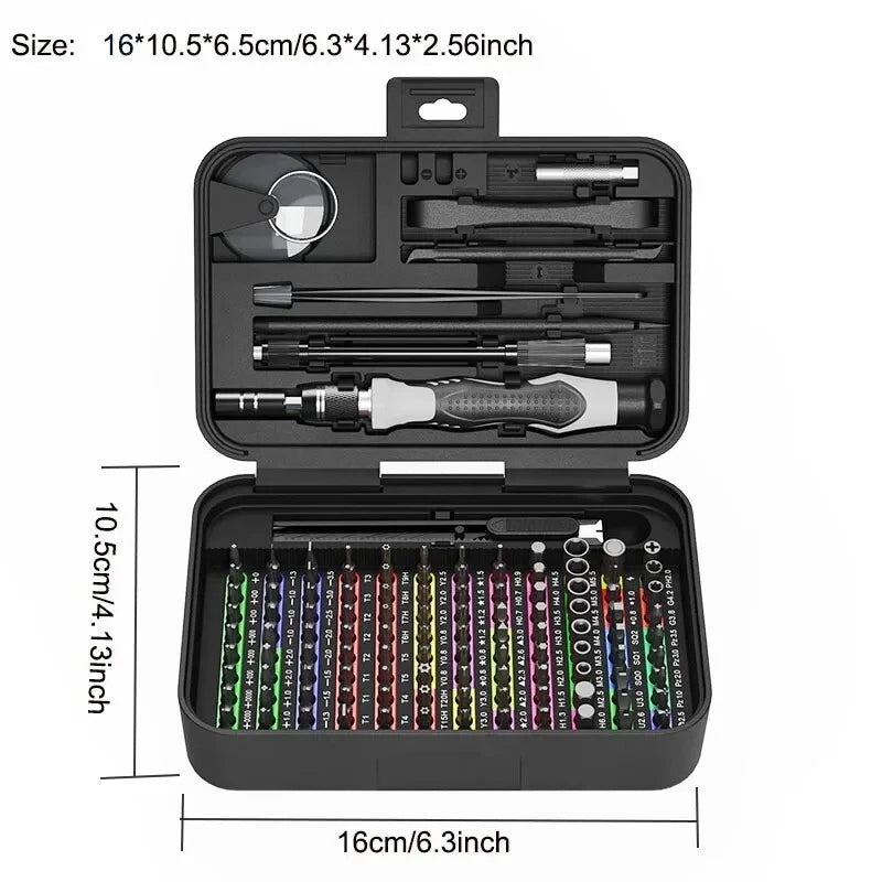 Multifunction 132 in 1 Phillips Slotted Screwdriver Set Precision ScrewdriverSet