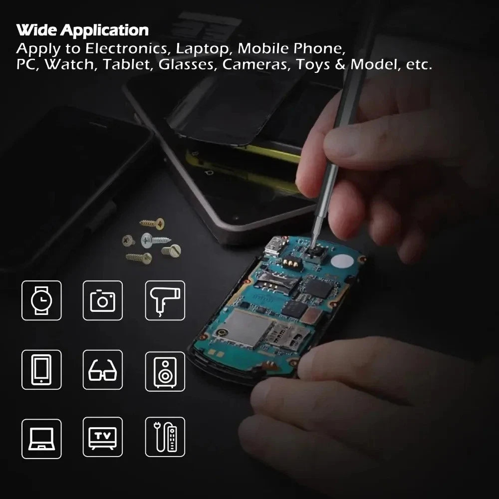 25-in-1 Precision Screwdriver Set – Magnetic Bits for iPhone, PC, Watch