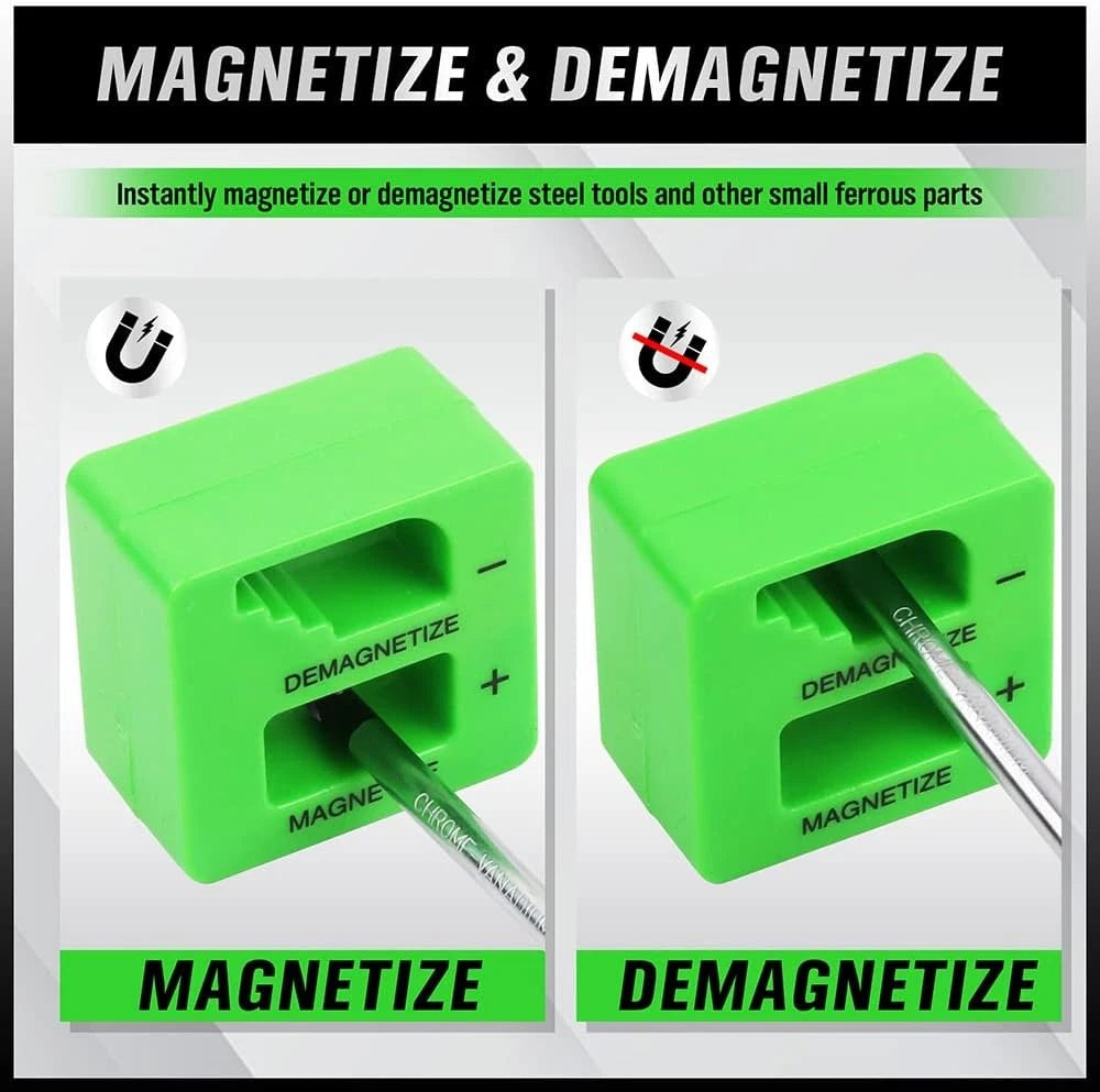 SWANLAKE 11PCS Screwdriver Set, Magnetic 5 Phillips and 5 Flat Head Black