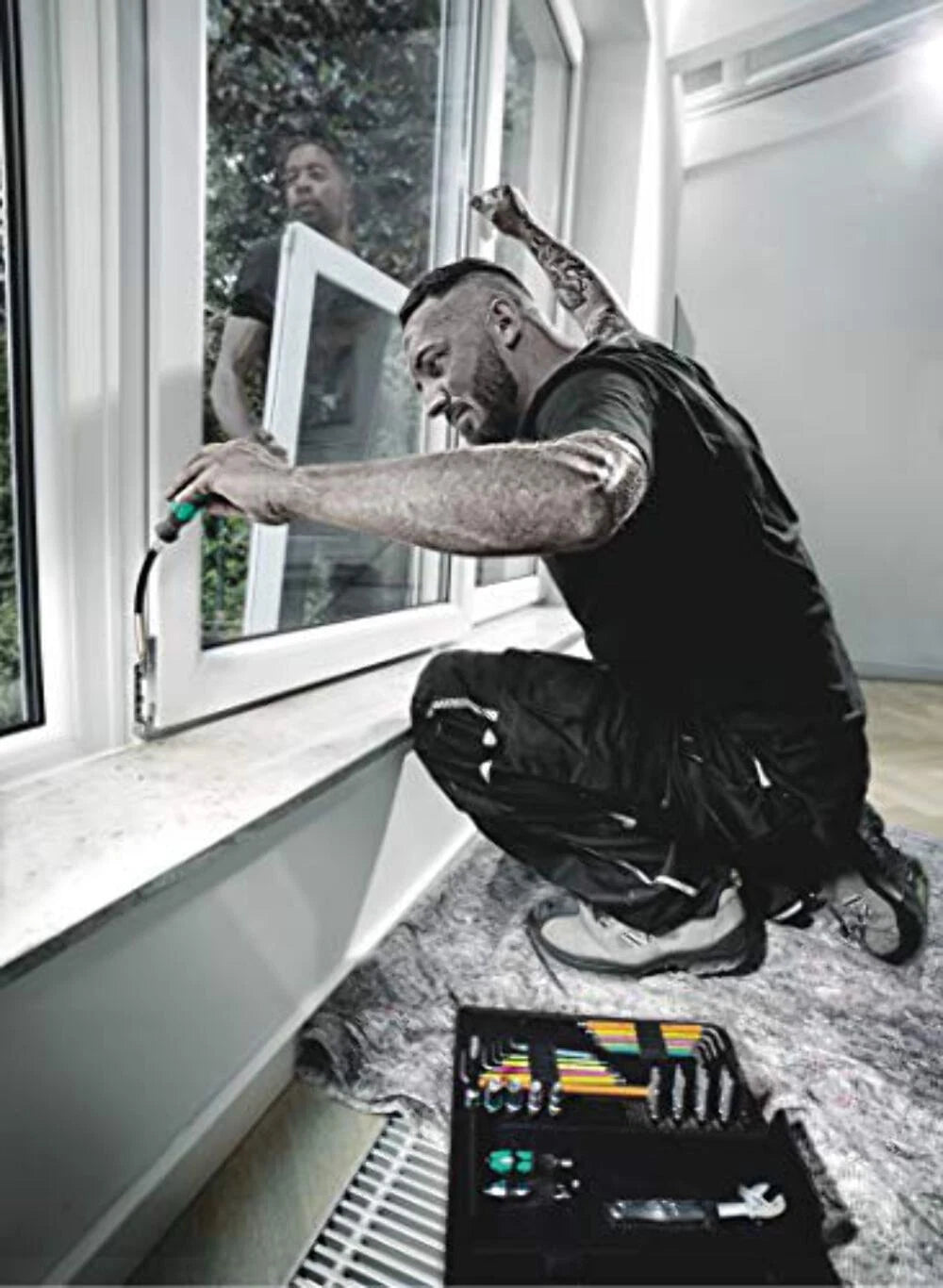 Wera Tools Kraftform Kompakt F 1 screwdriving Tool Set for Window Builders, 35 P