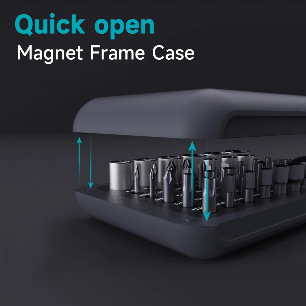 Polycarbonate and Alloy Steel Mini Ratchet and Screwdriver Set 41-Pieces B9