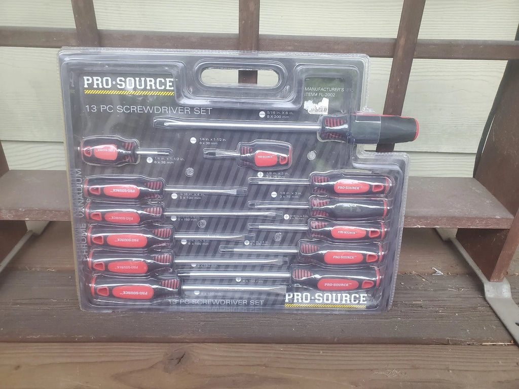 ProSource 13 piece screwdriver set chrome vanadium unopened