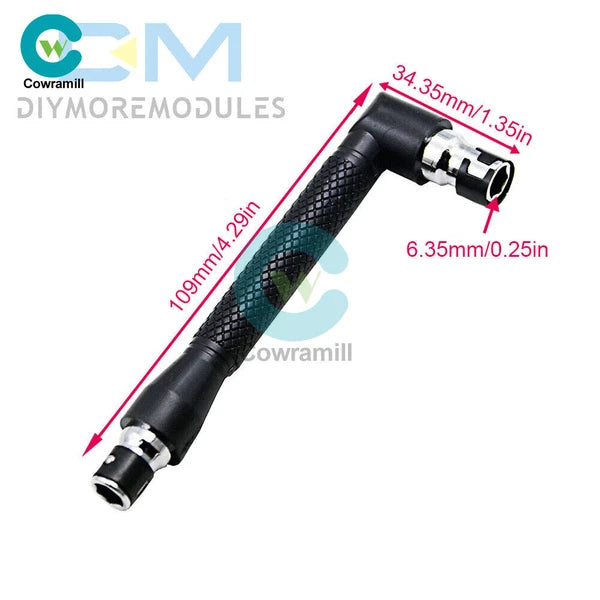Dual Head L-shaped Socket Wrench 1/4" 6.35mm Screwdriver Bits Kit Bit Drill Set