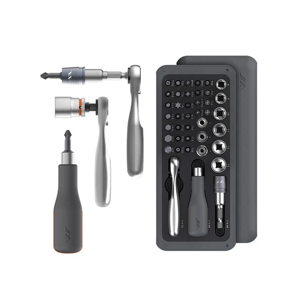 Polycarbonate and Alloy Steel Mini Ratchet and Screwdriver Set 41-Pieces B9