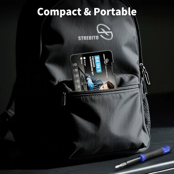 STREBITO Small Precision Screwdriver Set 64-Piece with Torx, Triwing, Pentalobe,