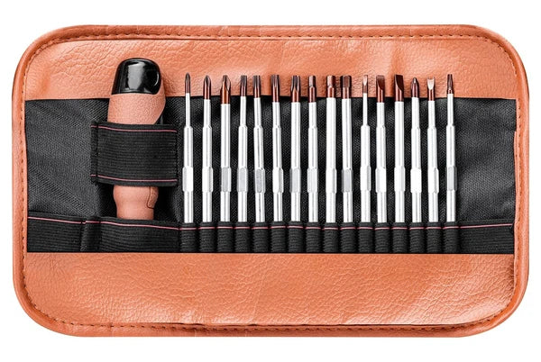 P.I.T. Screwdriver Set, 16-in-1 Impact Rated Screwdriver with Interchangeable...