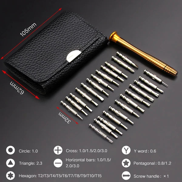 25 in 1 Screwdriver Set Torx Tools For MacBook iPhone X Samsung PC Tablet Laptop